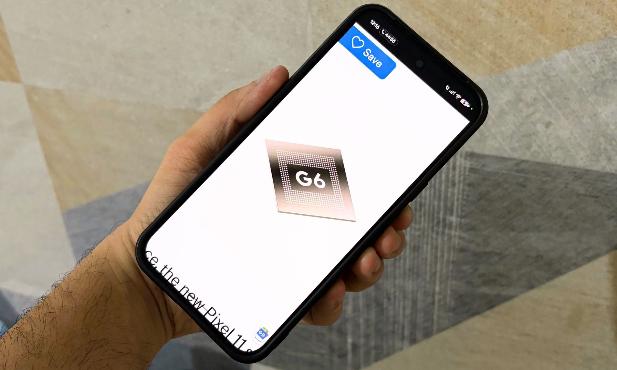 Tensor G6's moniker on a Pixel 11 Pro XL.