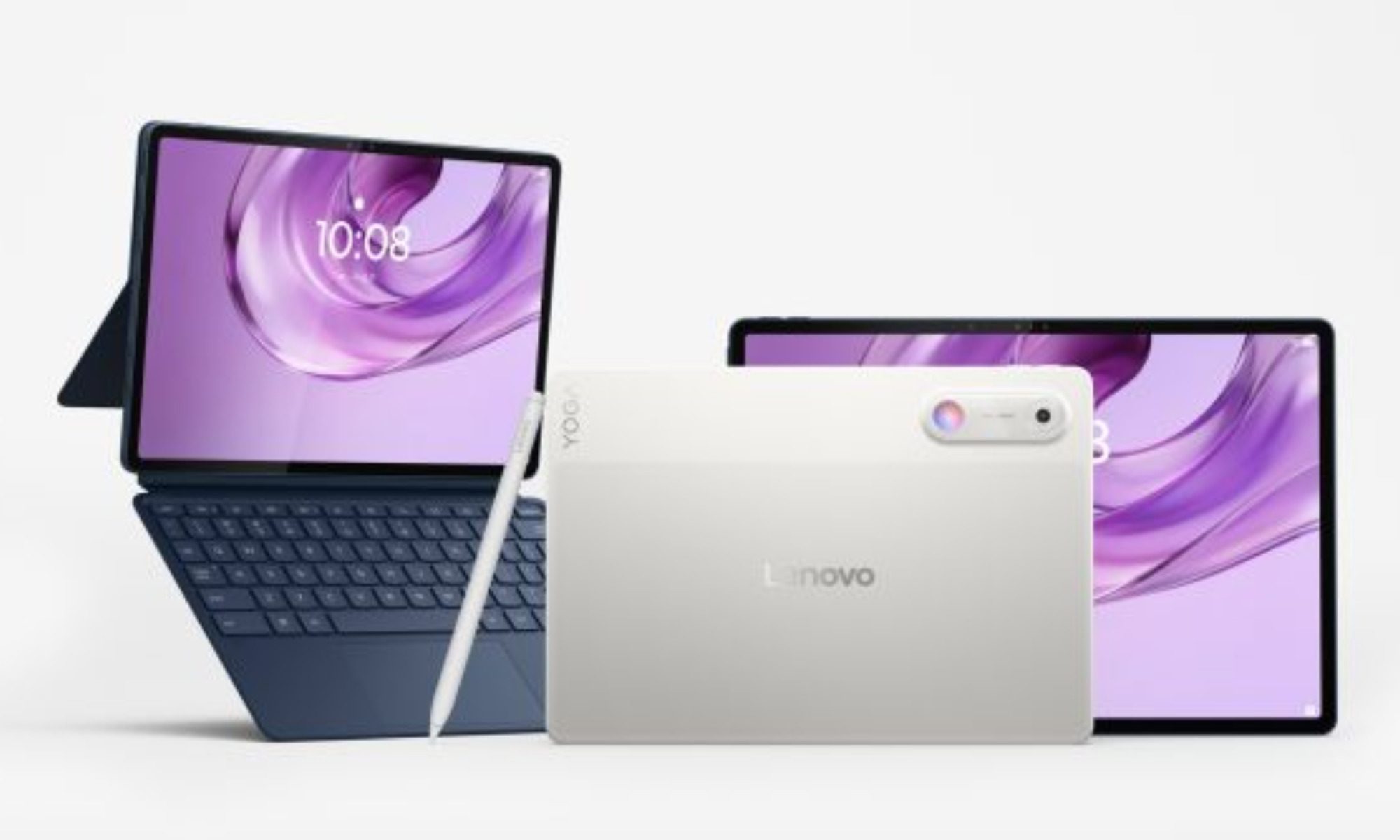 The Yoga Tab Gen 2 in Cosmic Blue and Seashell
