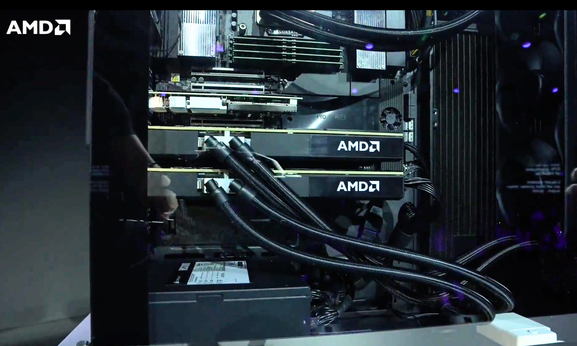 AMD's new workstation packs 576GB of GPU memory and enough