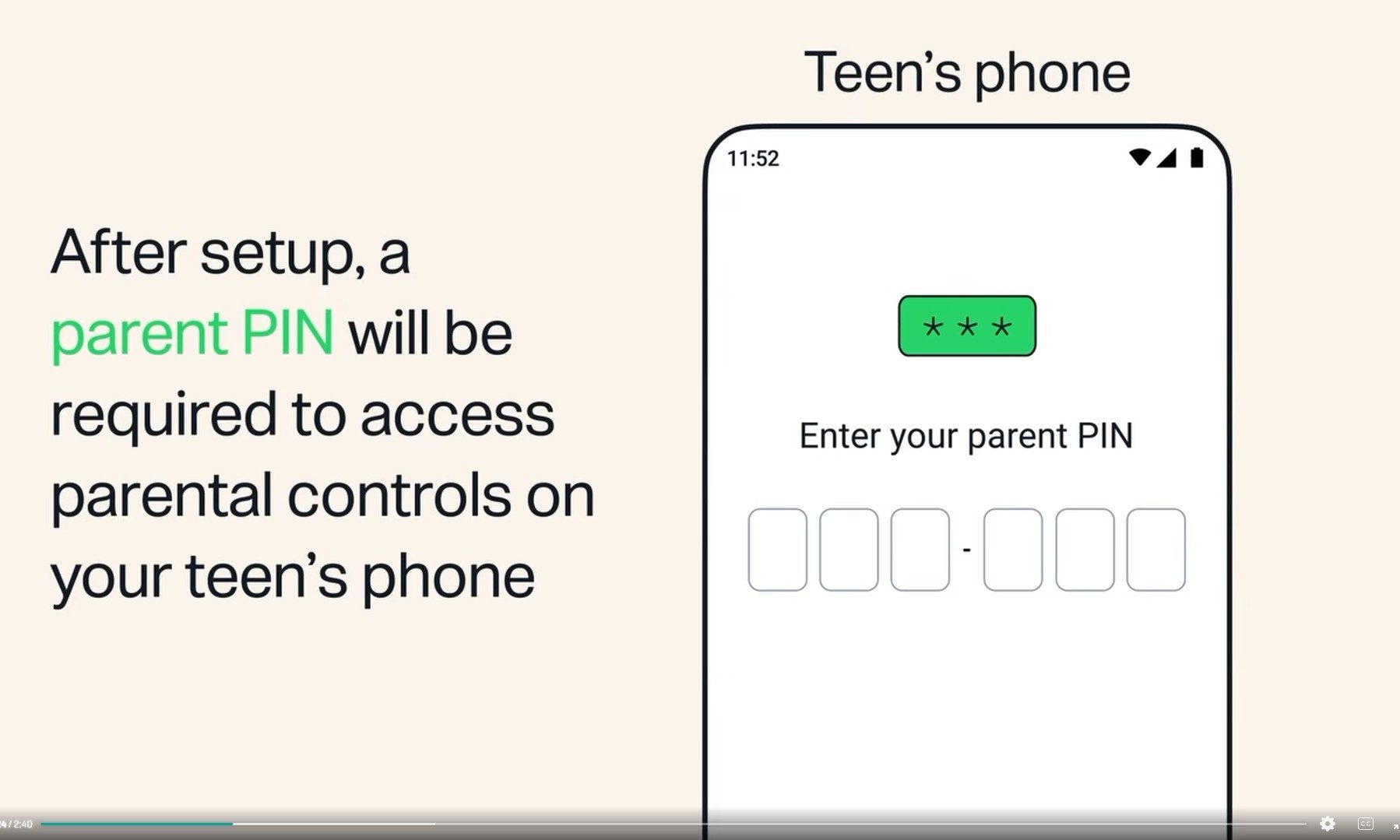WhatsApp teen accounts require a parental PIN to access parental controls