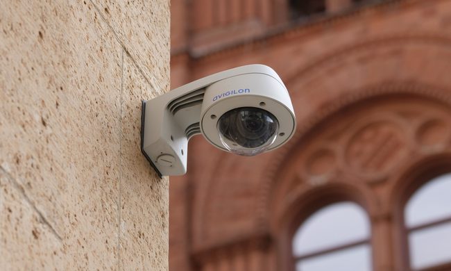 cctv on wall
