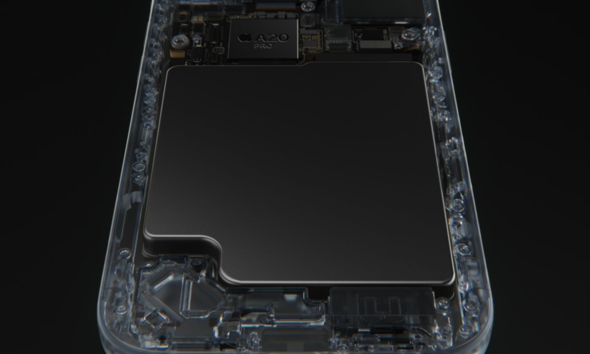 iPhone 18 Pro internals showing battery