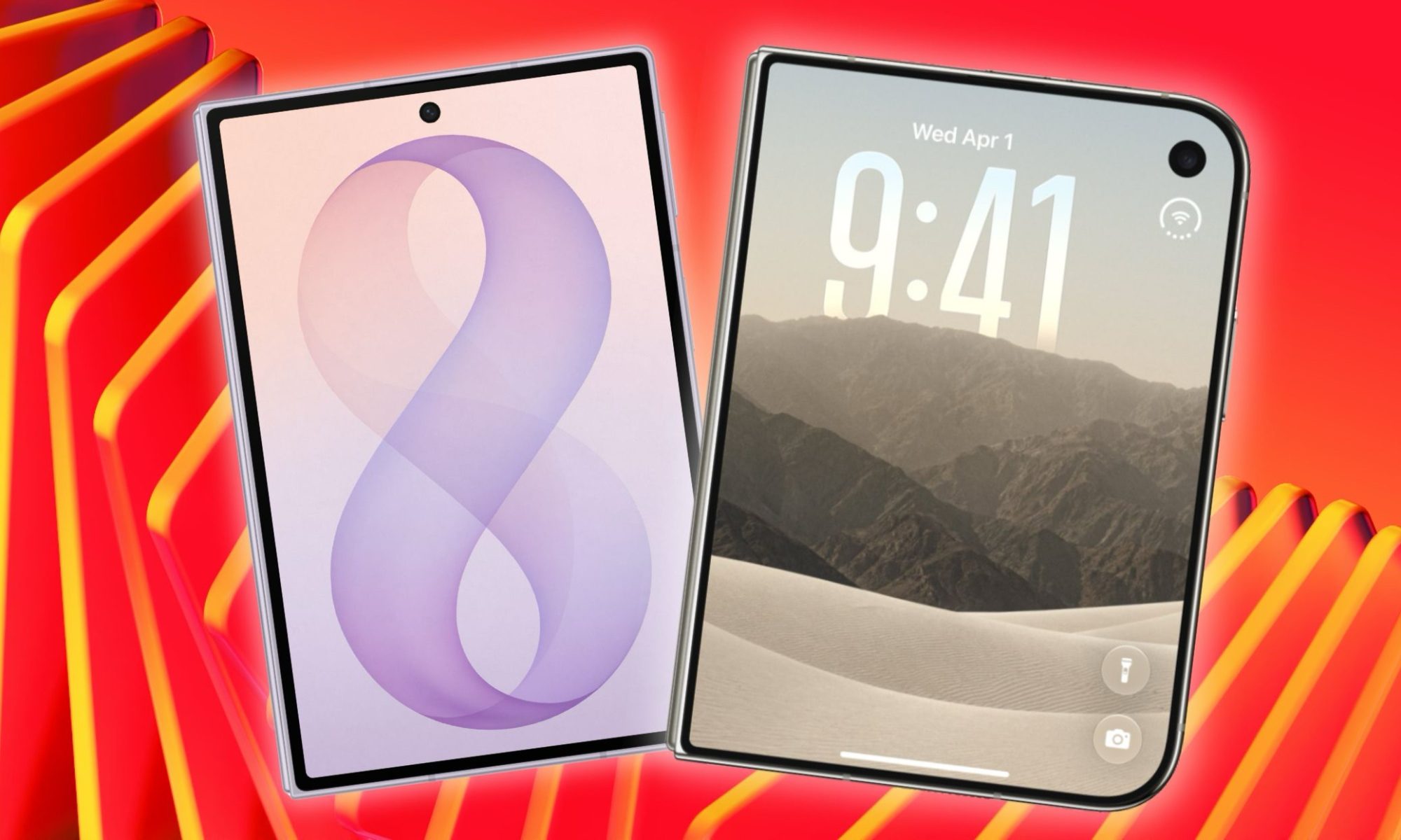 iPhone Duo and galaxy z fold 8