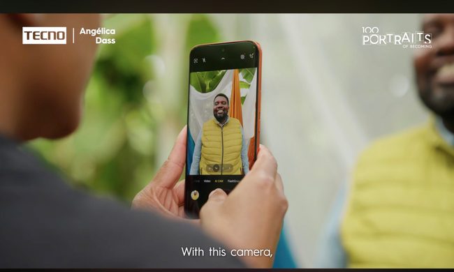 Tecno partnership with Angelica Dass
