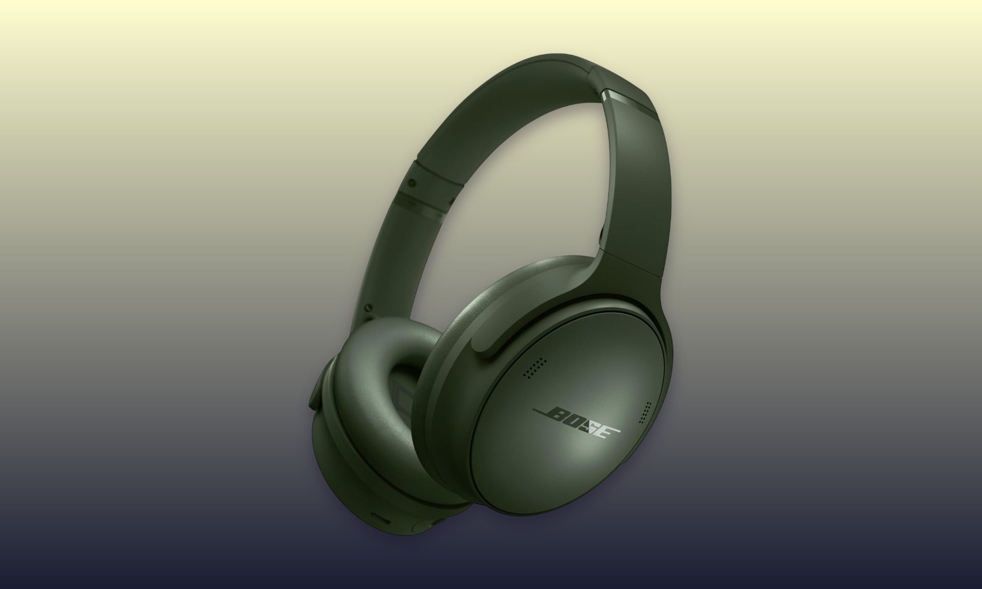 Bose QuietComfort headphones in Cypress Green