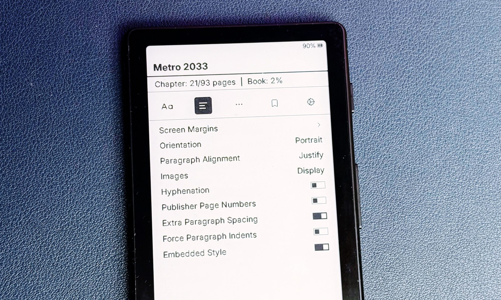 CrossInk in the book customization Xteink X4