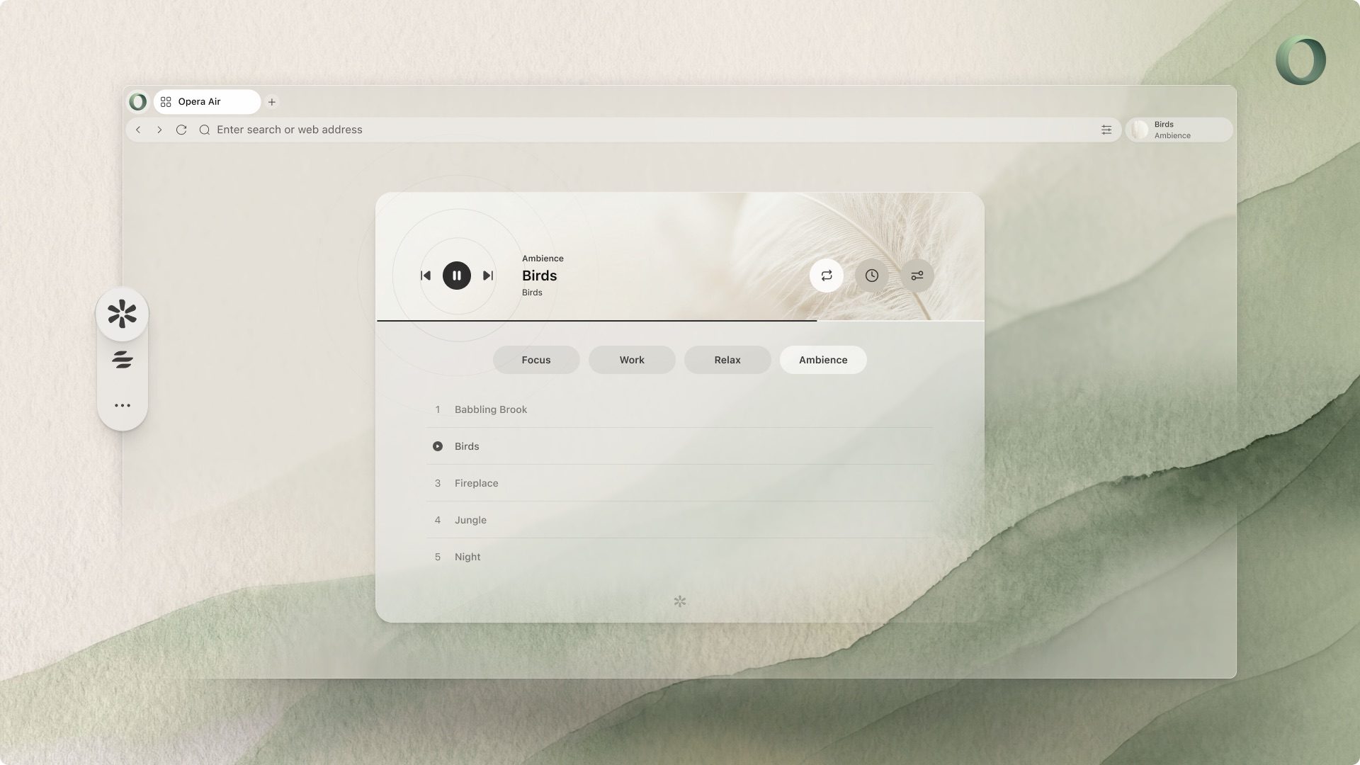 Opera air soundscapes