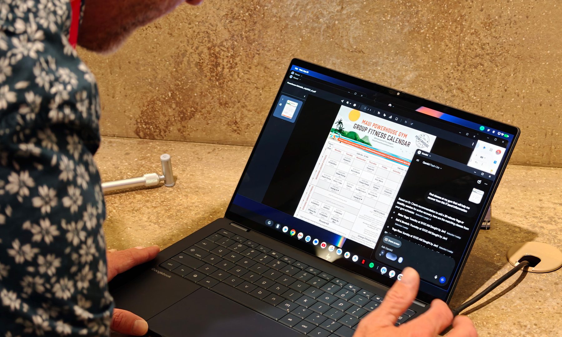 Using Gemini with Rambler on Googlebook Demo