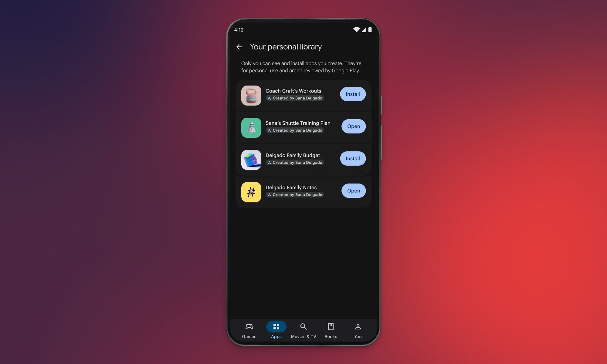 You can now build your own Android apps with AI and install them through Google Play 44 apps created for oneself in Google Play