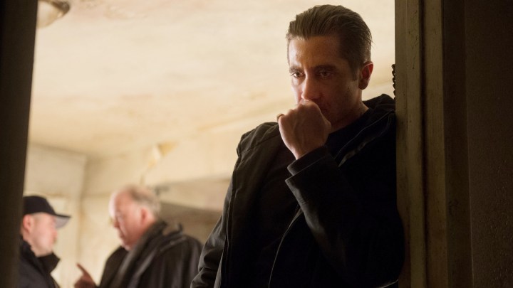 Jake Gyllenhaal looking pensive in the movie Prisoners