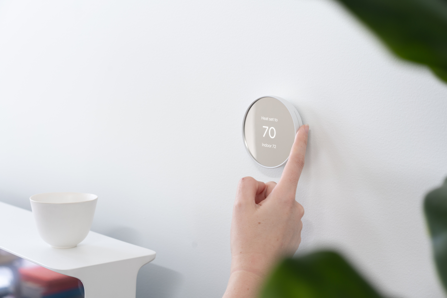 Google Nest Thermostat (2020) em ação.