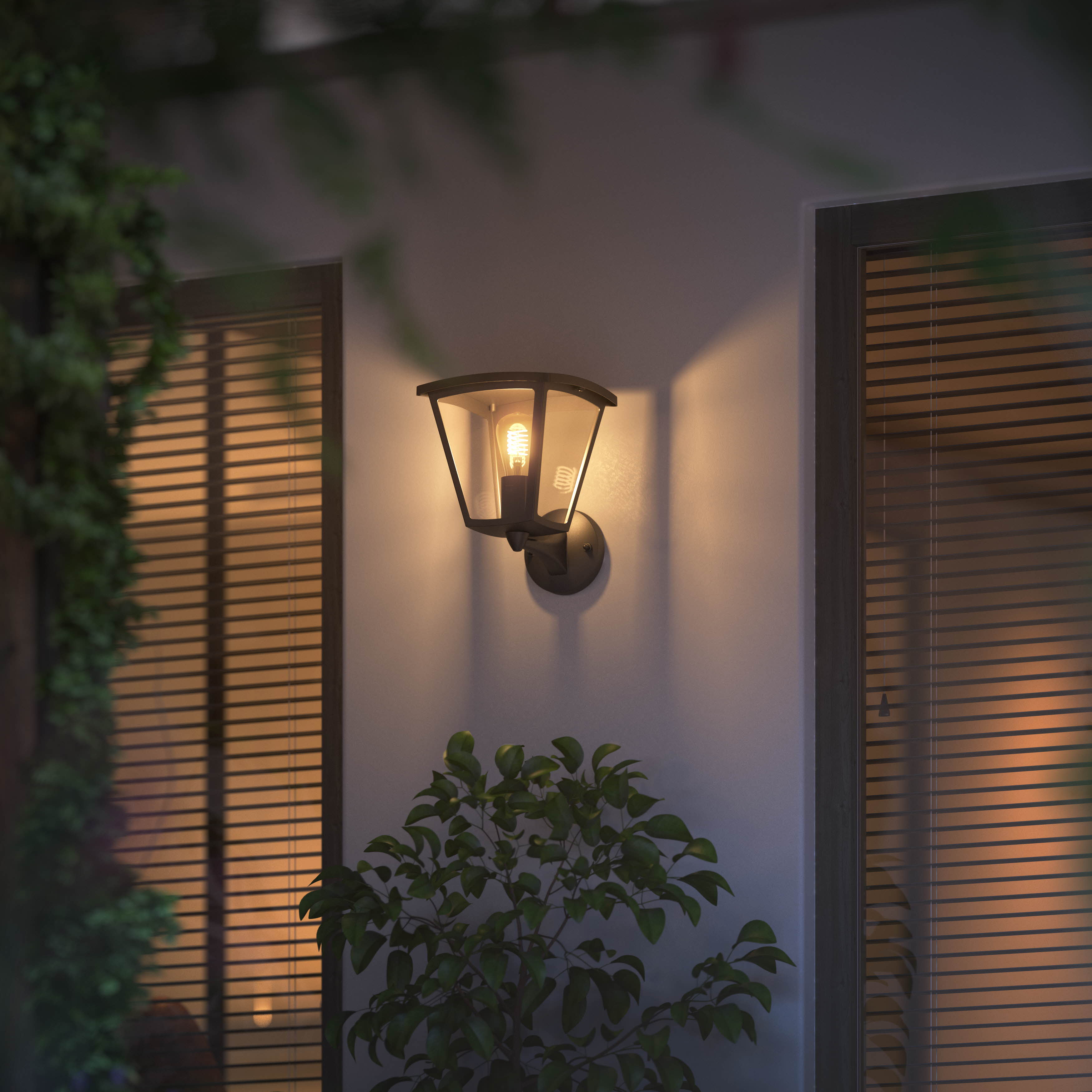 Hue Resonate Outdoor Wall Light White LED Lantern