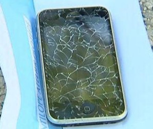 Shattered Apple iPhone