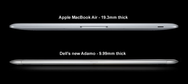 Apple MacBook Air vs. Dell Adamo 9.99