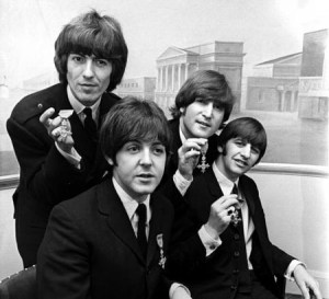 Beatles (MBE presser; photographer unknown)