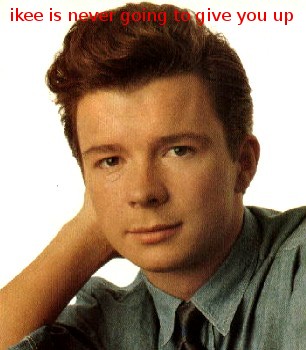 Rick Astley iPhone worm background