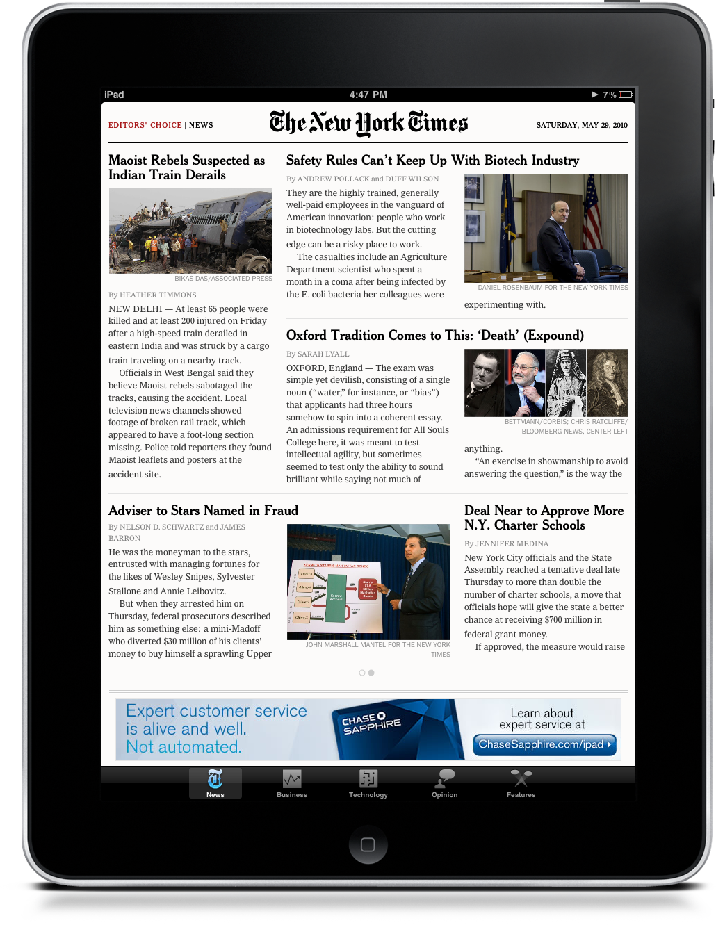 New York Times iPad App