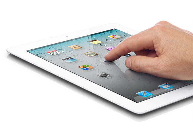 White Apple iPad 2 Navigation