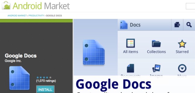google docs for android