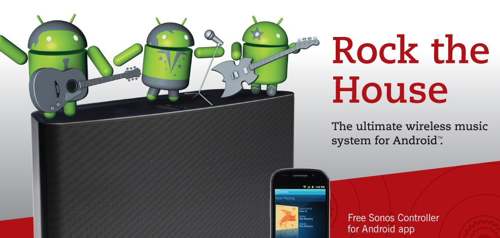 Sonos launches Android controller app and support for wireless speakers |