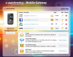 Synchronica mobile gateway