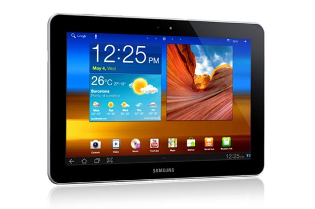 Samsung Galaxy Tab 10-1 screen angle right