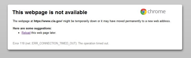 cia site down