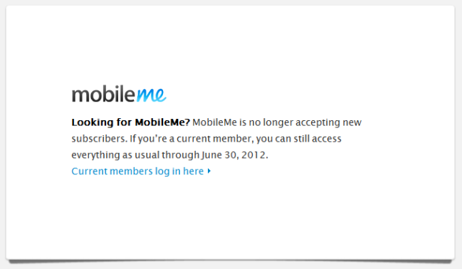 goodbye mobileme