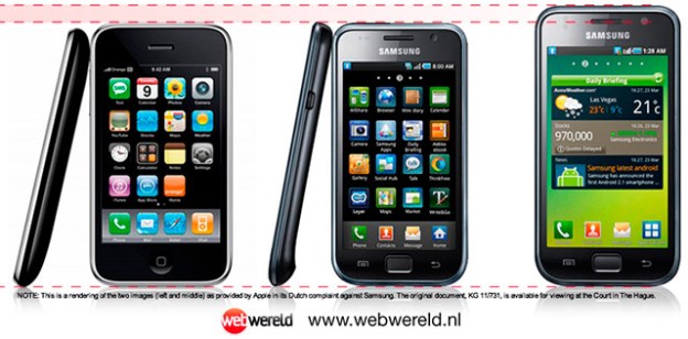 iPhone vs Galaxy S lawsuit doctored picture