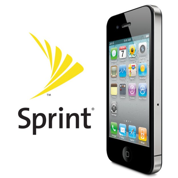 iPhone 4 with Sprint Logo