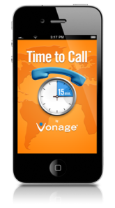 Vonage Time to Call iPhone