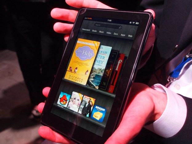 Amazon Kindle Fire - hand modeled