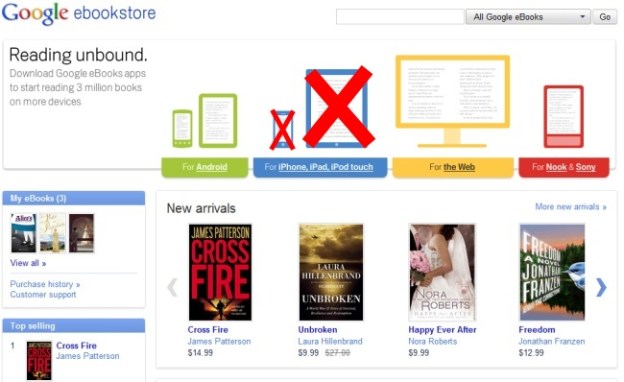 google-ebookstore-no-buying-on-ipad-iphone