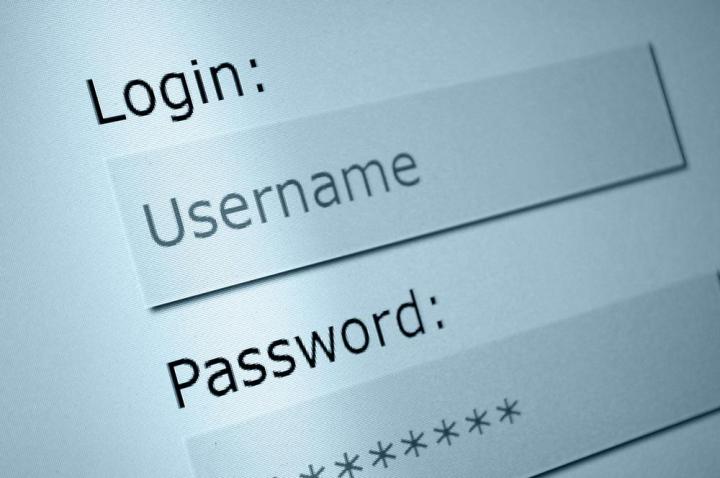 username and password shutterstock