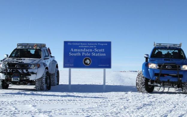 Toyota Hilux at South Pole
