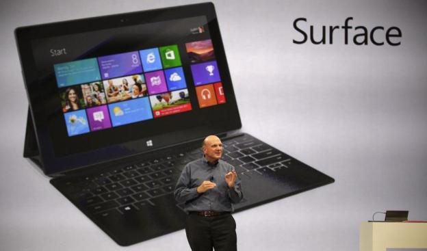Microsoft Surface tablet and Steve Ballmer