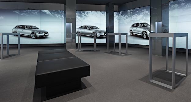 Audi City Showroom Screens