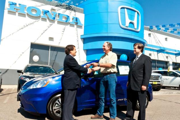 Honda delivers first Fit EV to California couple