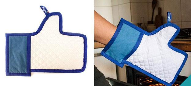 Facebook Like oven mitt thumbs up