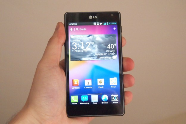 LG Optimus G review front smartphone