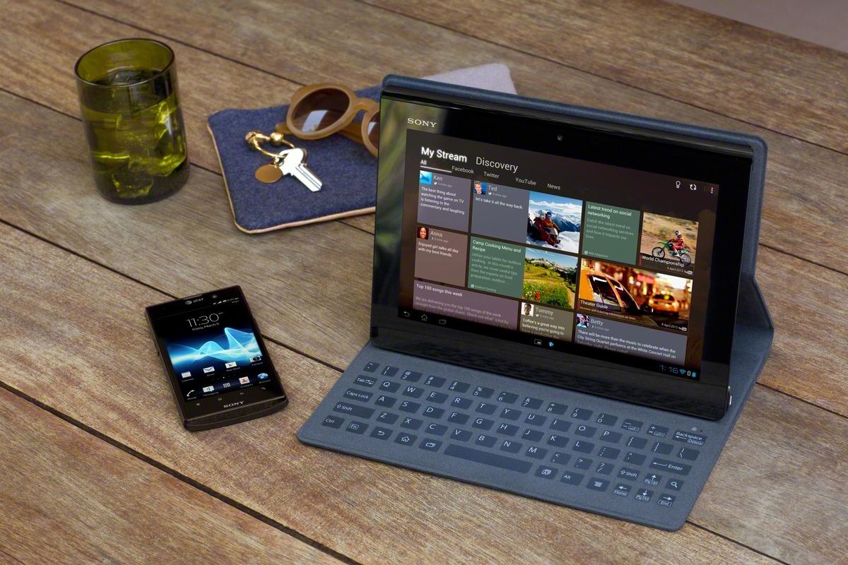 Sony Xperia Tablet S with keyboard cover
