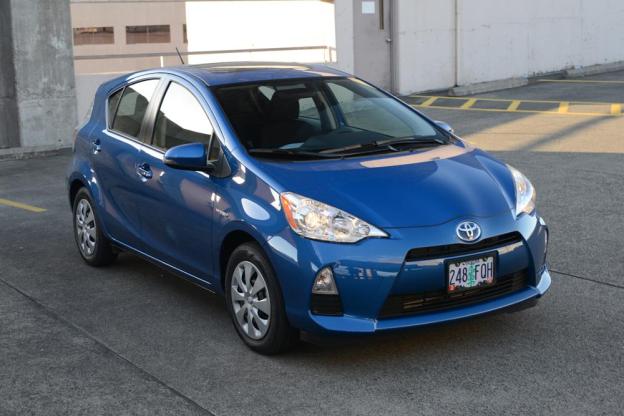 2012 Toyota Prius C Review front angle hybrid car