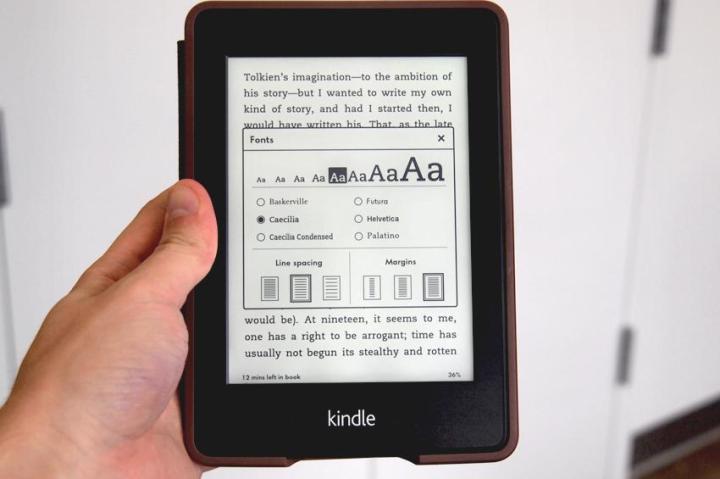 Amazon Kindle Paperwhite review font size ereader