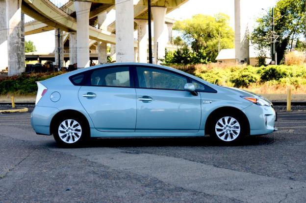 Toyota prius plugin exterior right side electric vehicle