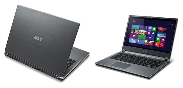 Acer M5-481T Front and Rear