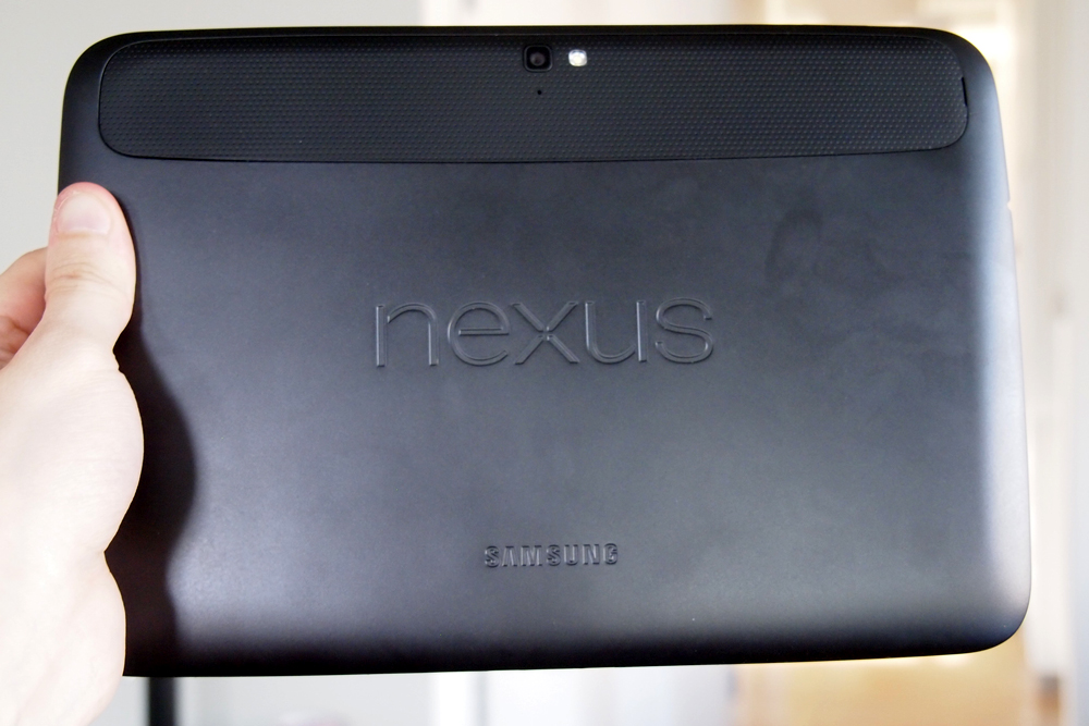 Google Nexus 10 review back android tablet