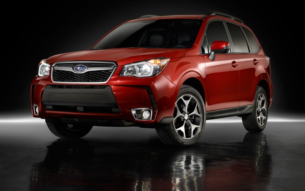2014 Subaru Forester front three quarter view red