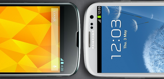 Google Nexus 4 vs samsung galaxy s3 android smartphones