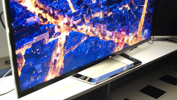 LG 4K TV review front screen angle ultraHD