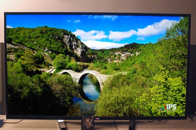 LG 4K TV review front screen nature LG 84LM9600